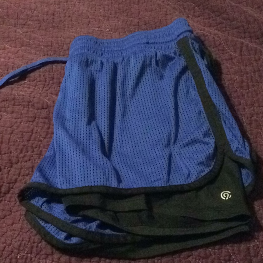 Mesh athletic shorts with spandex lining NWOT once